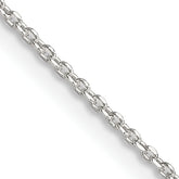 Sterling Silver 1.25mm Diamond-cut Forzantine Cable Chain